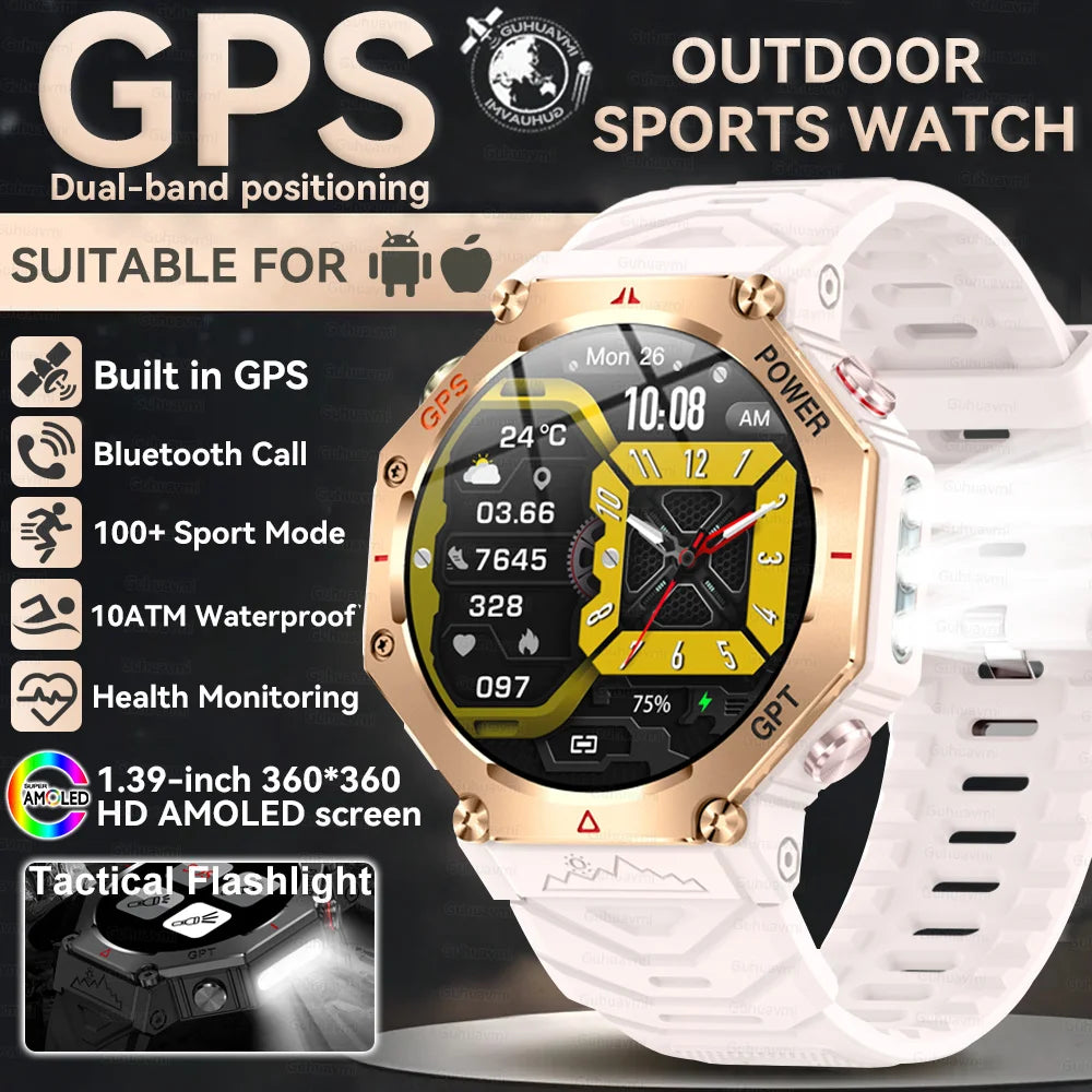 T-Rex 3 Ultra Smart Watch – 10ATM Waterproof GPS Military Sports Watch for Men