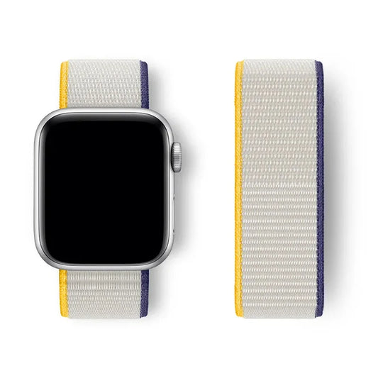 Nylon Strap for Apple Watch – Adjustable Breathable Band for Series 3–9 & Ultra