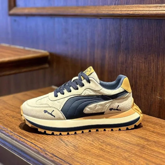 Men’s Casual Shoes – Thick Sole Non-Slip Soft Sneakers for Outdoor Sports