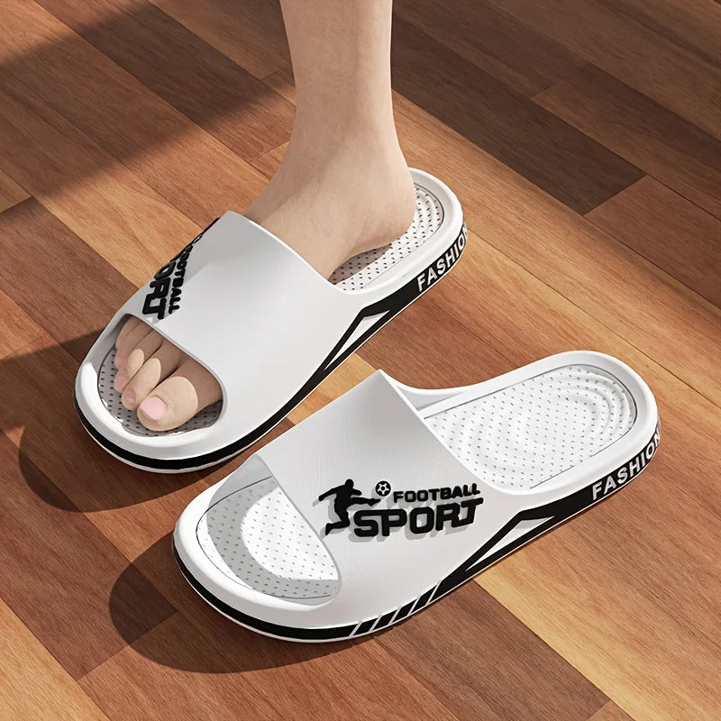 Men’s Summer Slippers – Soft PVC Anti-Slip Sandals for Beach & Home