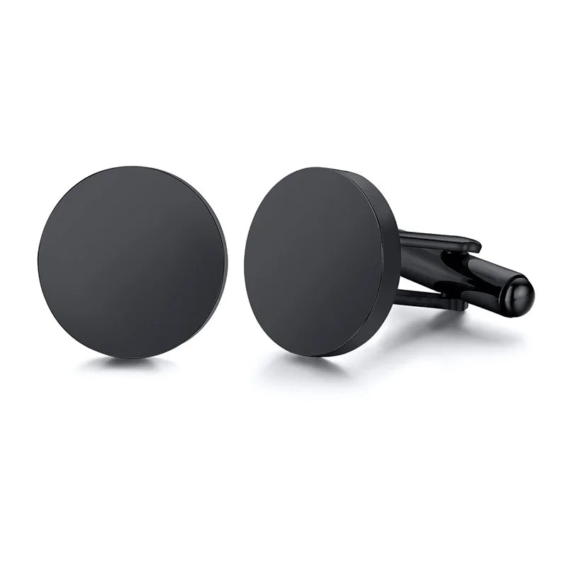 Personalized Man Cufflinks Stainless Steel Shirt Cuff Button Custom Wedding Gifts Mens Cufflinks