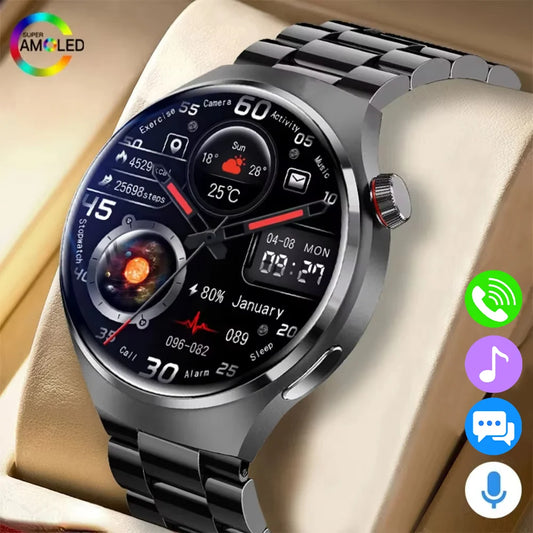 G.L Wear Men’s Smart Watch – HD Display Bluetooth Call Health Tracking Sports Watch