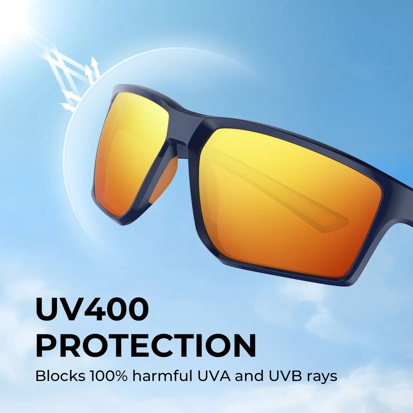 KastKing Osage Polarized Sport Sunglasses Outdoor Glasses for Men Women Ideal for Driving Fishing Cycling Running UV Protection