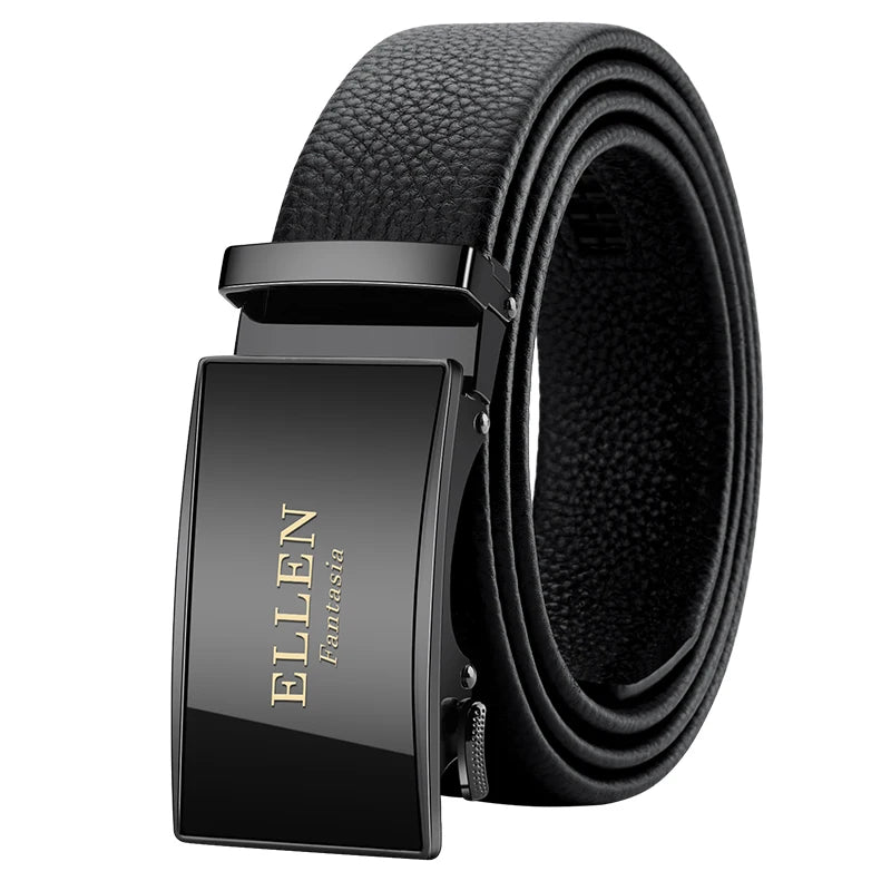 OYIFAN Men Belt Genuine Leather belt for men Alloy buckle ratchet belts Men Designer Belt Automatic belts 벨트