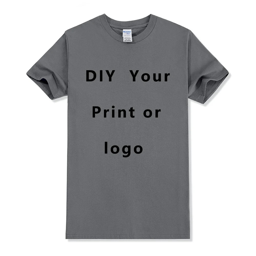 Custom Cotton T-Shirt – Personalized Logo or Photo Print for Men & Women