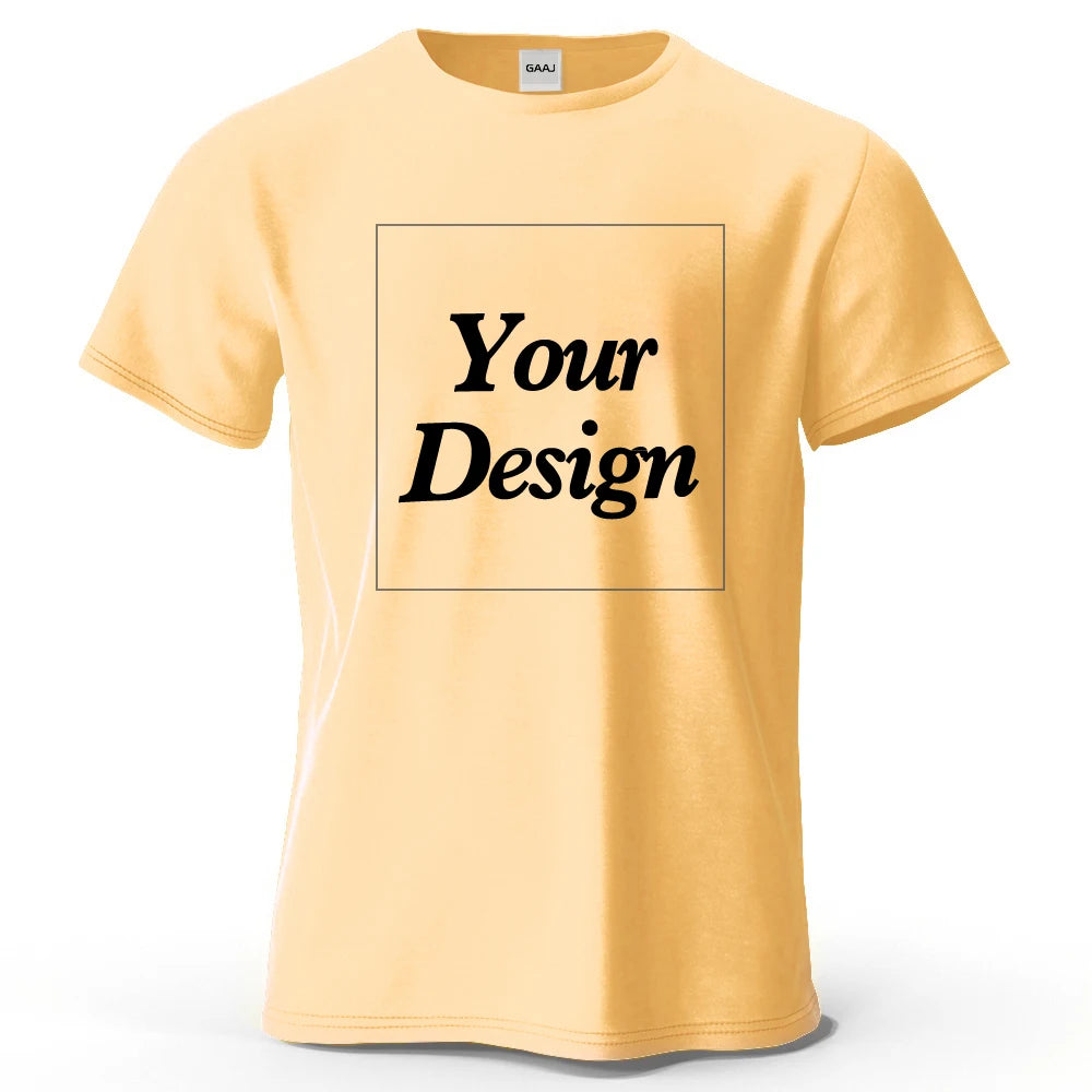 Custom Cotton T-Shirt – Personalized Photo or Logo Print Gift for Men & Women