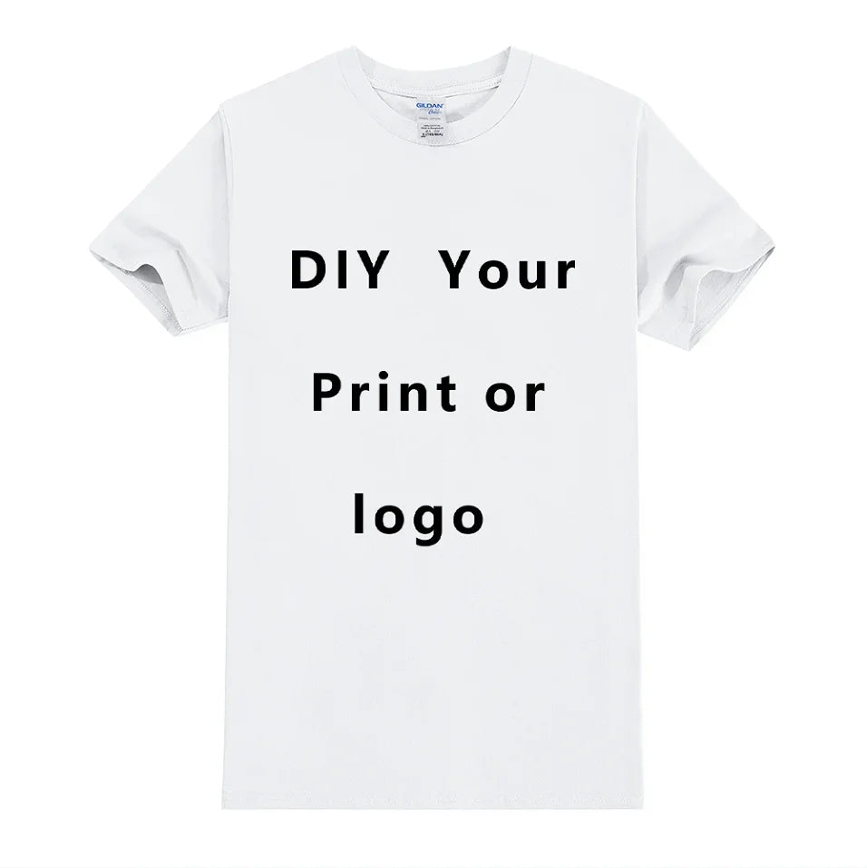 Custom Cotton T-Shirt – Personalized Logo or Photo Print for Men & Women
