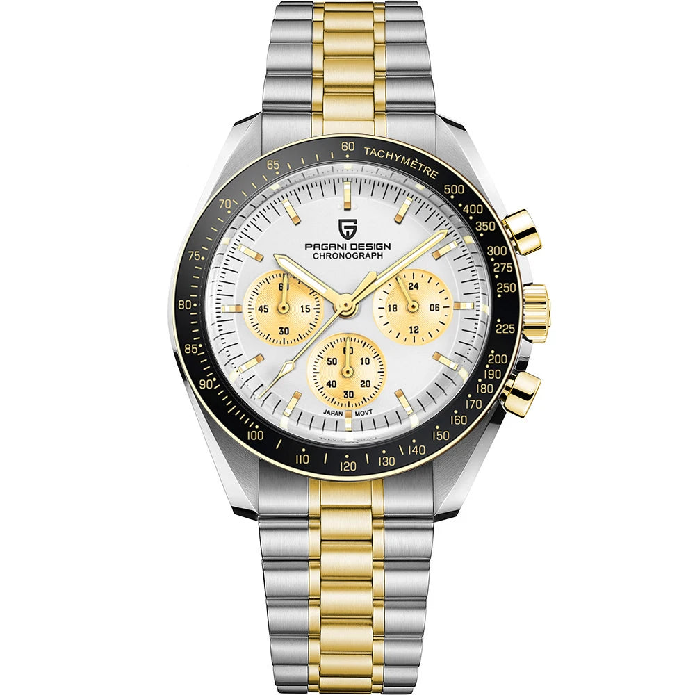 2025 جديد PAGANI DESIGN تكريمًا لساعة القمر CK2998 ساعات كوارتز فاخرة للرجال من الفولاذ المقاوم للصدأ كرونوغراف رياضي للرجال