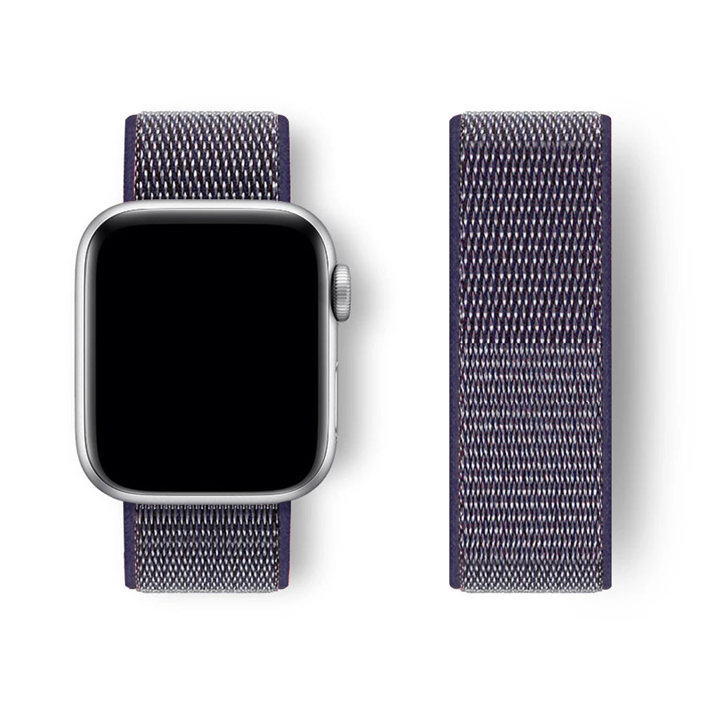 Nylon Strap for Apple Watch – Adjustable & Durable Band for Series 3–9, SE & Ultra