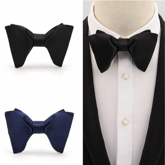 Fashion Solid Color Bow Tie for Men Suit Shirt Collar Butterfly Cravats Groom Party Banquet Wedding Accessories Gifts