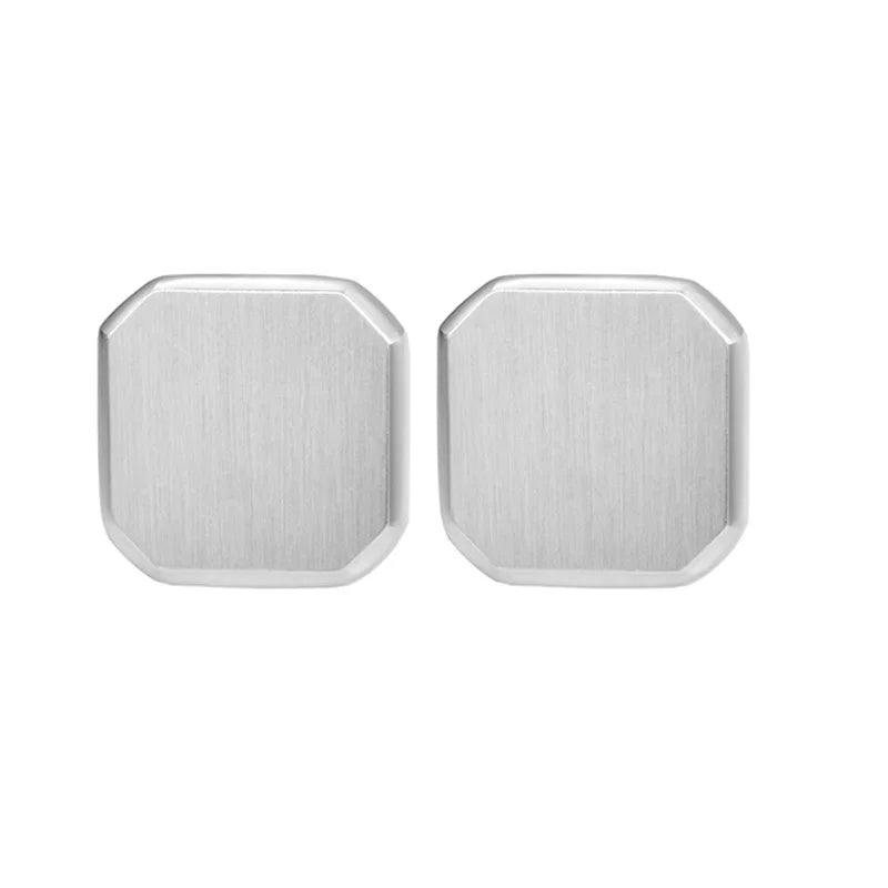 Personalized Engrave Initial Cufflinks for Wedding Birthday Groomsmen Gift Stainless Steel Cufflinks Statement Jewelry