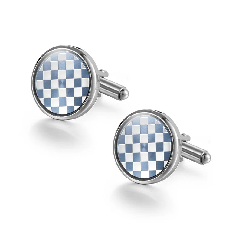 Man Shirt Cufflinks Copper Cufflinks For Mens Luxury Wedding Guests Gifts Round Square Fashion Jewelry Men Cuffs Links Tie Clip