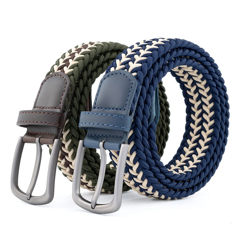 New Unisex Belt High Quality Weaving Canvas Pin Buckle Men Belt Outdoor Casual Cowboy Pants Women Belt Youth Students Belts