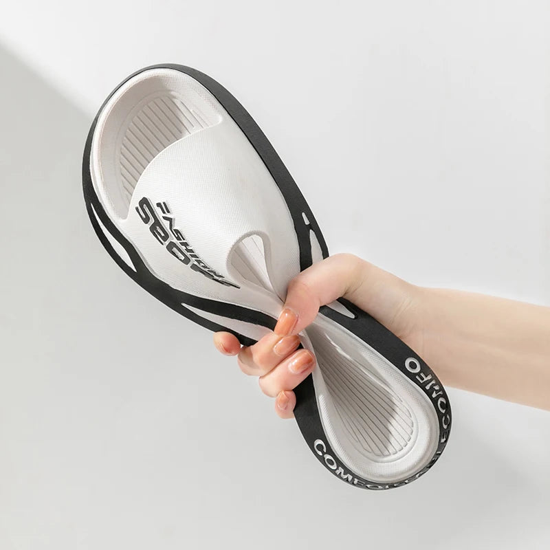 Men’s Summer Slippers – Soft PVC Anti-Slip Sandals for Beach & Home