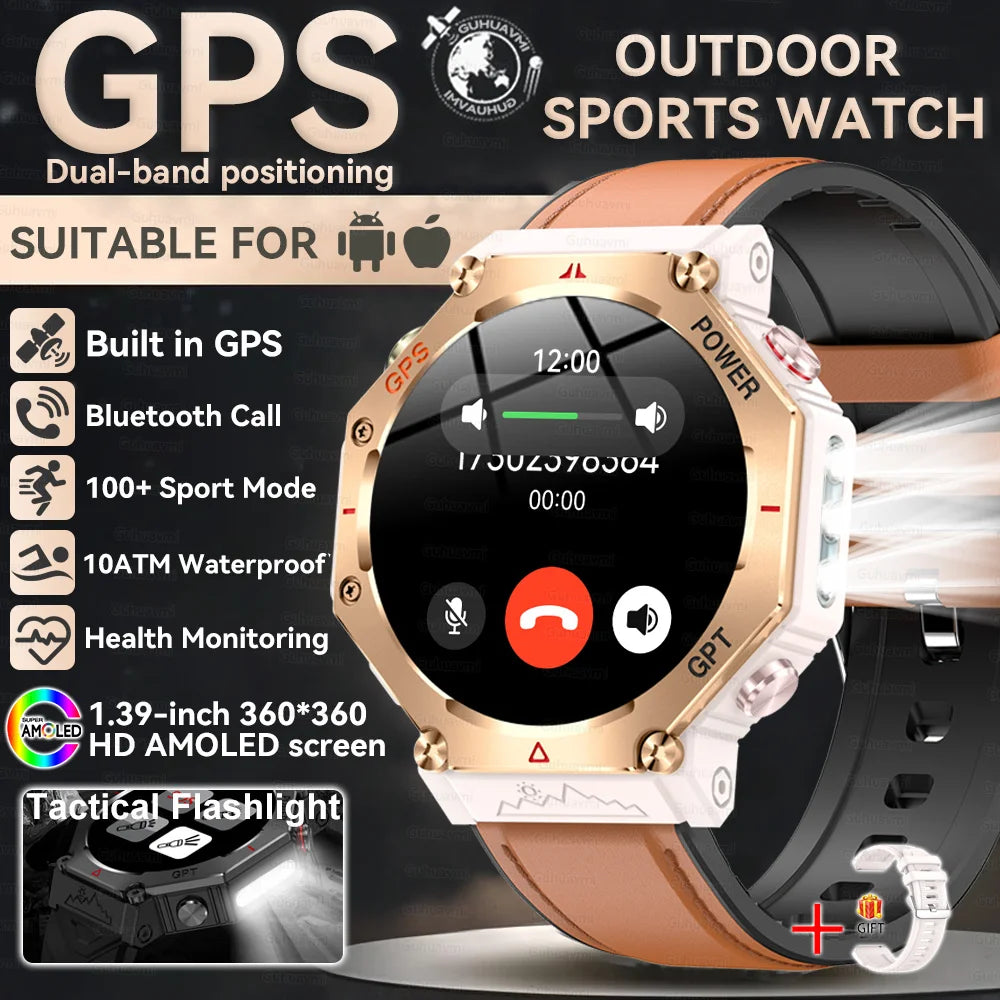 T-Rex 3 Ultra Smart Watch – 10ATM Waterproof GPS Military Sports Watch for Men