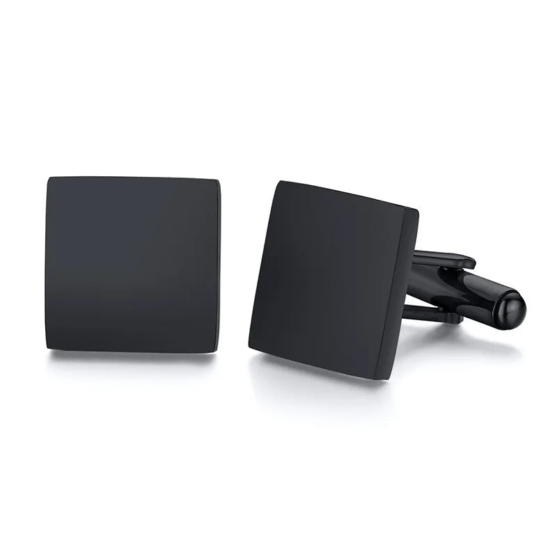 Personalized Engrave Initial Cufflinks for Wedding Birthday Groomsmen Gift Stainless Steel Cufflinks Statement Jewelry