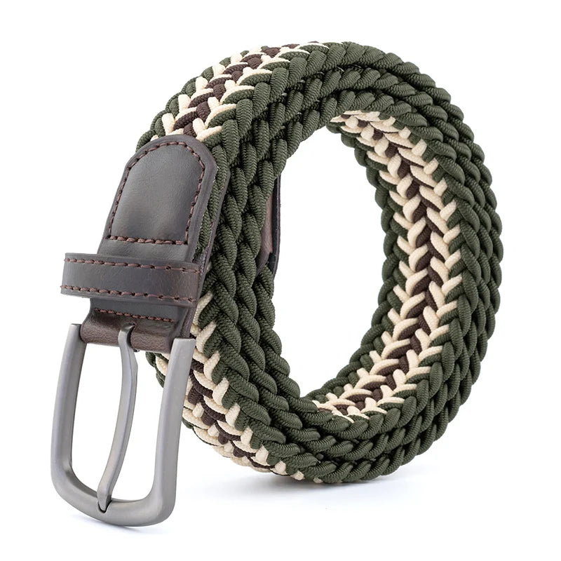 New Unisex Belt High Quality Weaving Canvas Pin Buckle Men Belt Outdoor Casual Cowboy Pants Women Belt Youth Students Belts