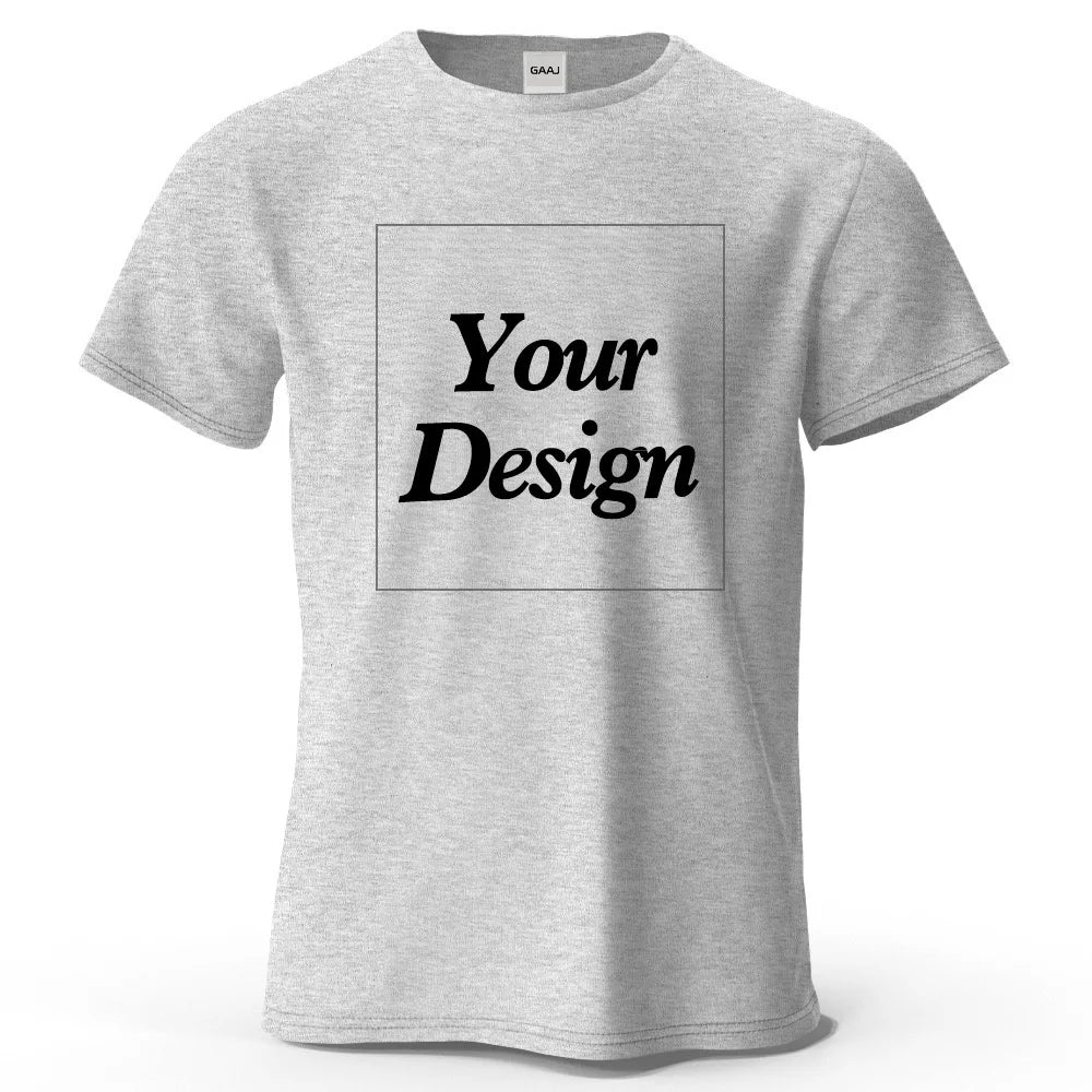 Custom Cotton T-Shirt – Personalized Photo or Logo Print Gift for Men & Women