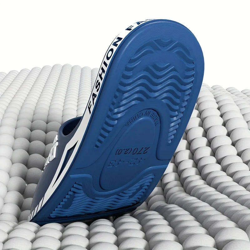 Men’s Summer Slippers – Soft PVC Anti-Slip Sandals for Beach & Home