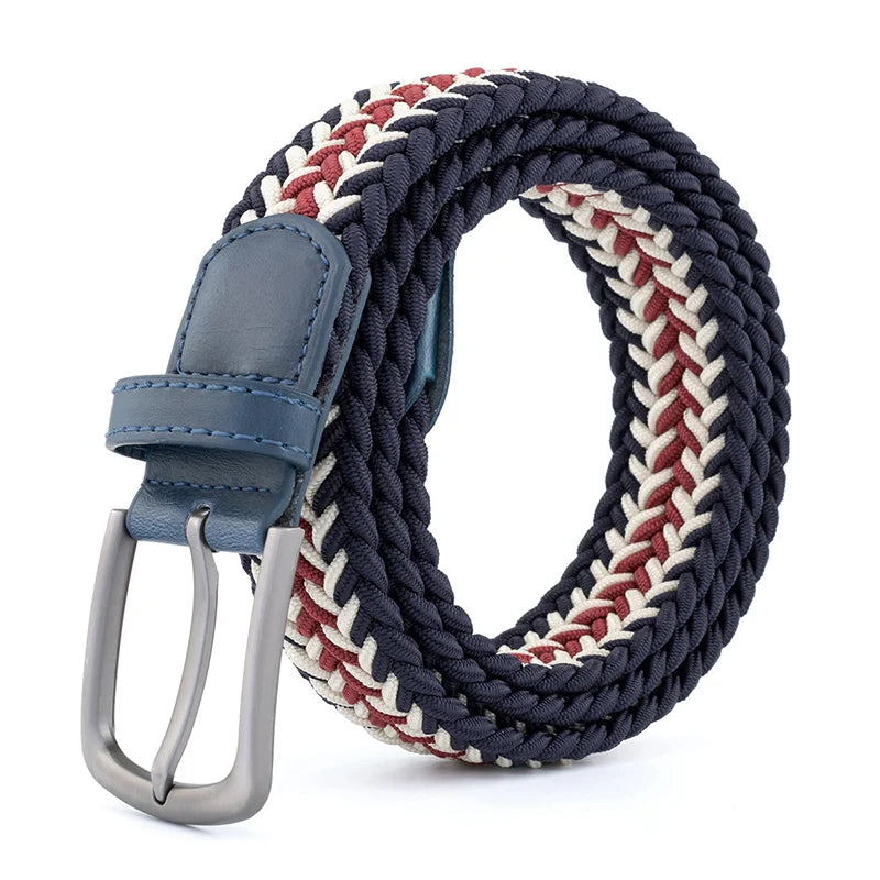 New Unisex Belt High Quality Weaving Canvas Pin Buckle Men Belt Outdoor Casual Cowboy Pants Women Belt Youth Students Belts