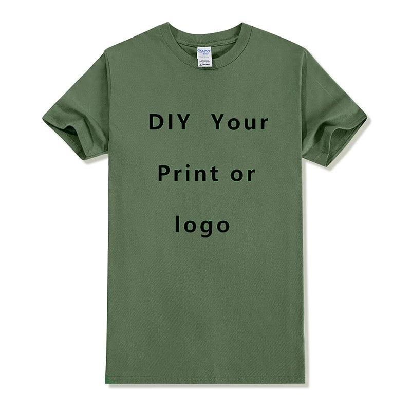 Custom Cotton T-Shirt – Personalized Logo or Photo Print for Men & Women