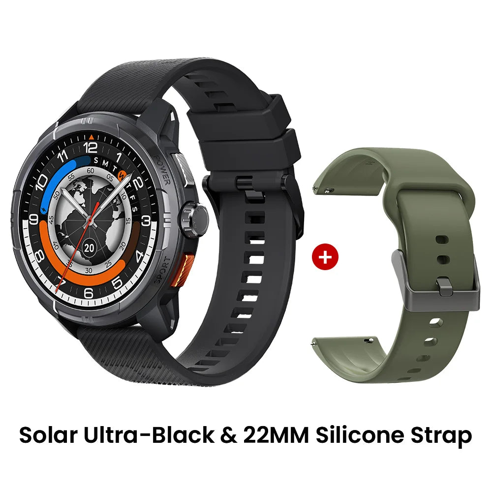 HAYLOU Solar Ultra Smartwatch – 1.6” AMOLED GPS Waterproof Sports Watch