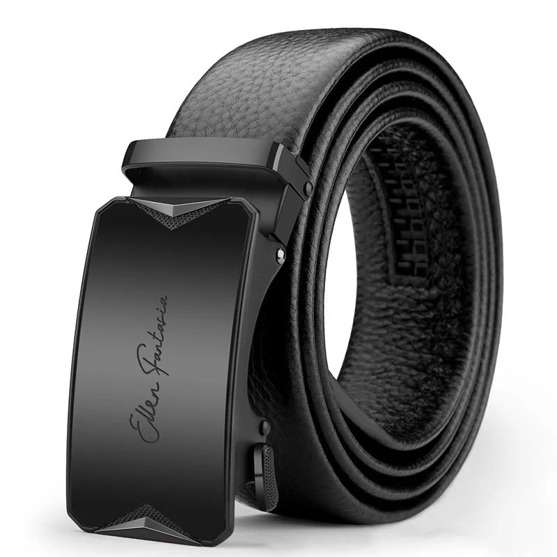 OYIFAN Men Belt Genuine Leather belt for men Alloy buckle ratchet belts Men Designer Belt Automatic belts 벨트
