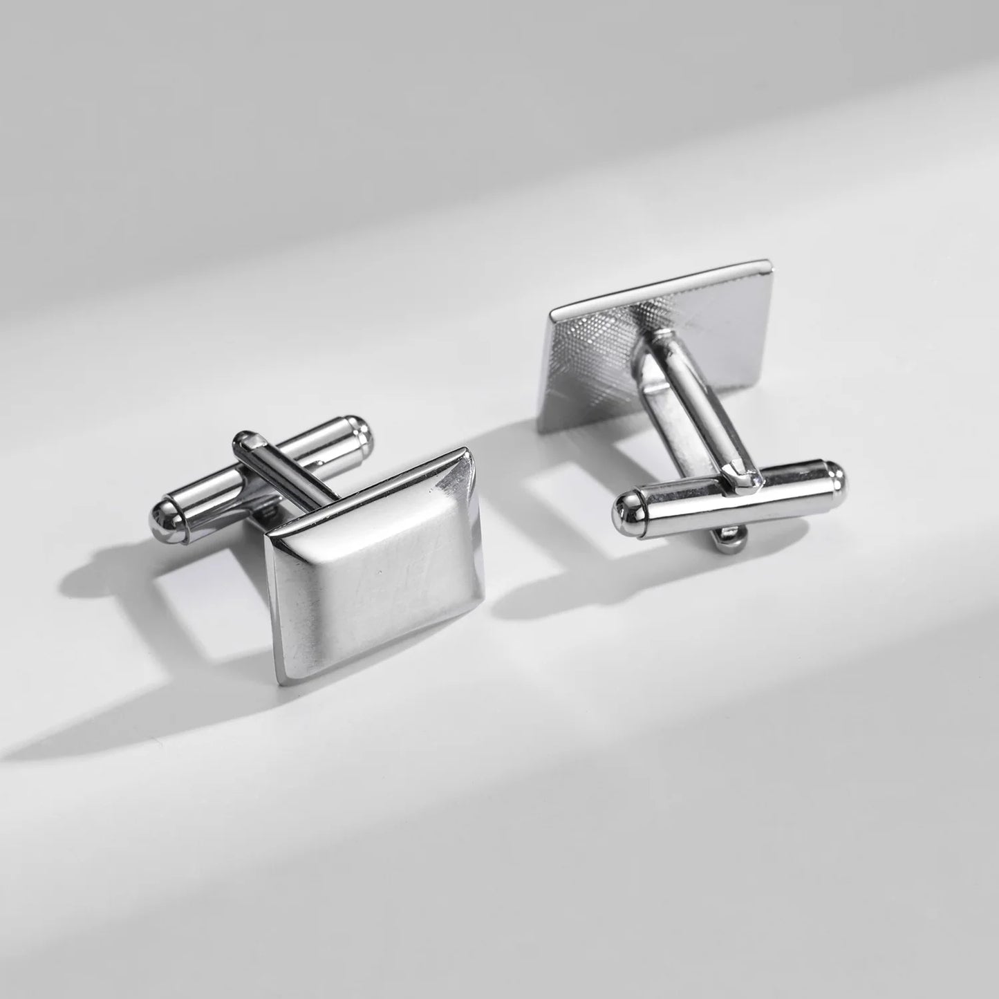 1Pair Square Man Shirt Cufflinks Copper Tie Clips & Cufflinks For Mens Luxury Wedding Guests Gifts Fashion Jewelry Men Cuffs