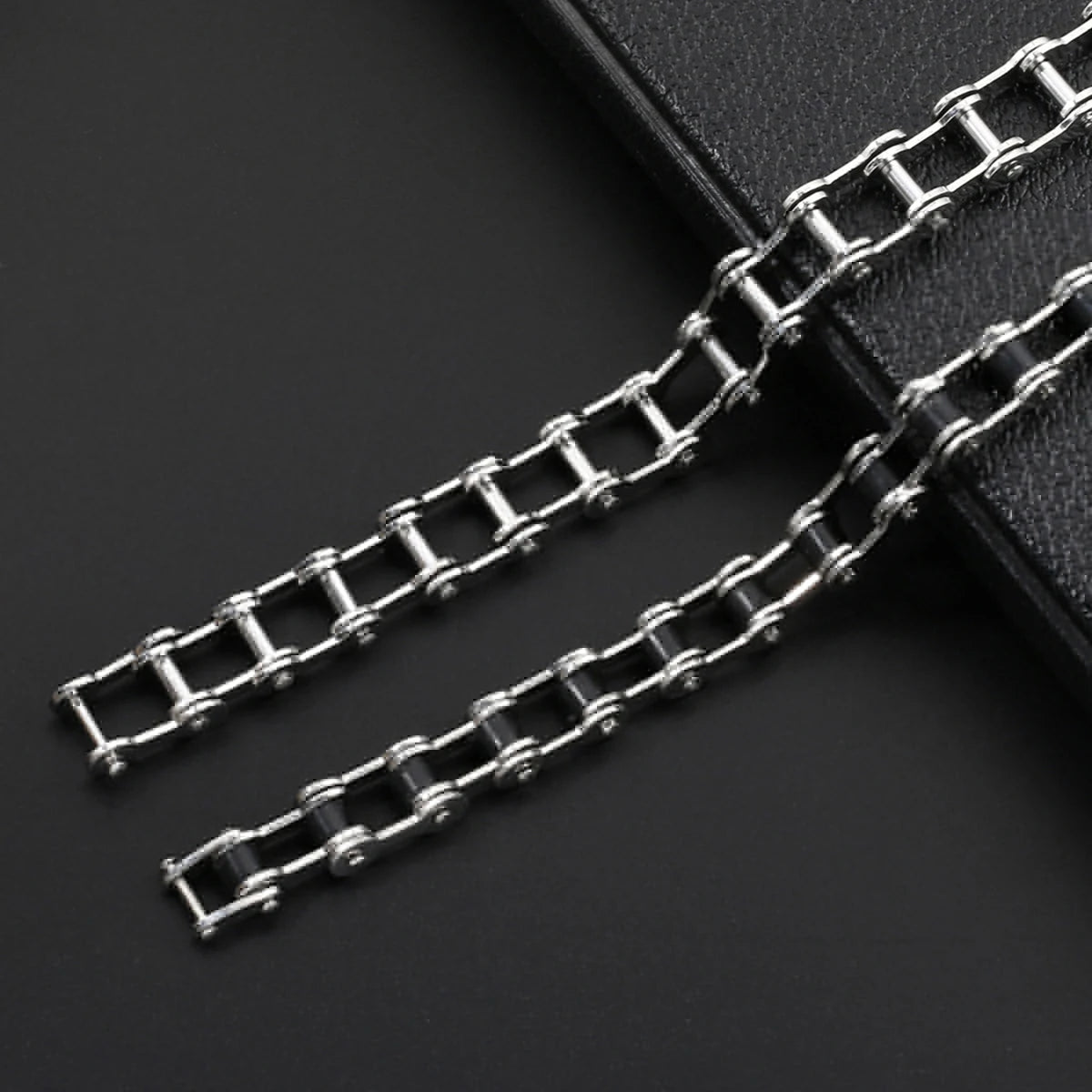 Stainless Steel Biker Chain Bracelet Mens Bracelet Link Chain Motorcycle Bicycle Style Bracelets Fashion Punk Bangles Jewelry