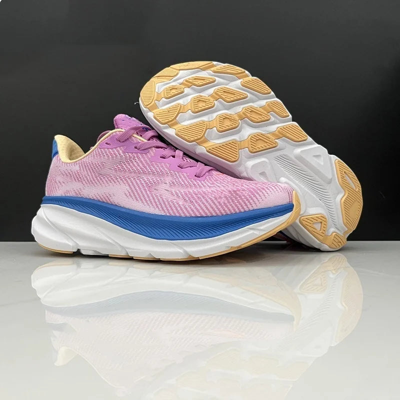 حذاء جري هوت كليفتون 9 للرجال والنساء خفيف الوزن ومبطن ببطانة ماراثونية يسمح بمرور الهواء مناسب للطرق السريعة مقاس 74-63 سيزي إس هوكايز