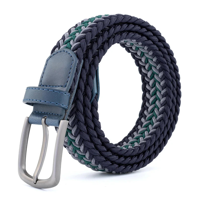 New Unisex Belt High Quality Weaving Canvas Pin Buckle Men Belt Outdoor Casual Cowboy Pants Women Belt Youth Students Belts
