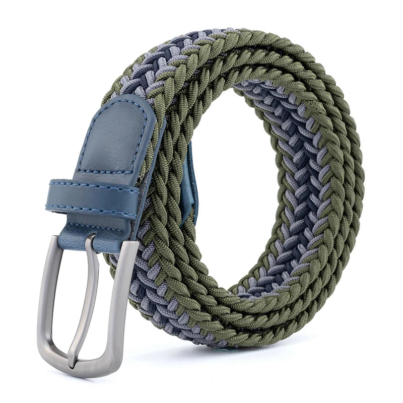 New Unisex Belt High Quality Weaving Canvas Pin Buckle Men Belt Outdoor Casual Cowboy Pants Women Belt Youth Students Belts