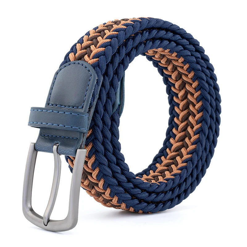 New Unisex Belt High Quality Weaving Canvas Pin Buckle Men Belt Outdoor Casual Cowboy Pants Women Belt Youth Students Belts
