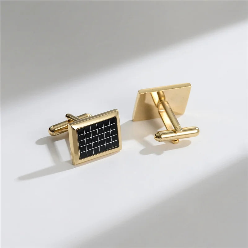 Man Shirt Cufflinks Copper Cufflinks For Mens Luxury Wedding Guests Gifts Round Square Fashion Jewelry Men Cuffs Links Tie Clip