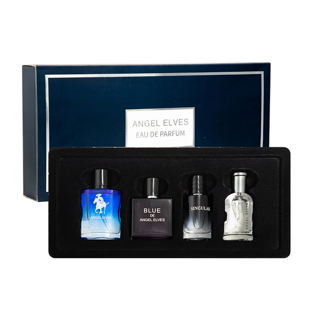Men’s Perfume Gift Set – Pheromone Long-Lasting Charming 120ml Scents – 4-Pcs Fragrance Box Set for Date Nights
