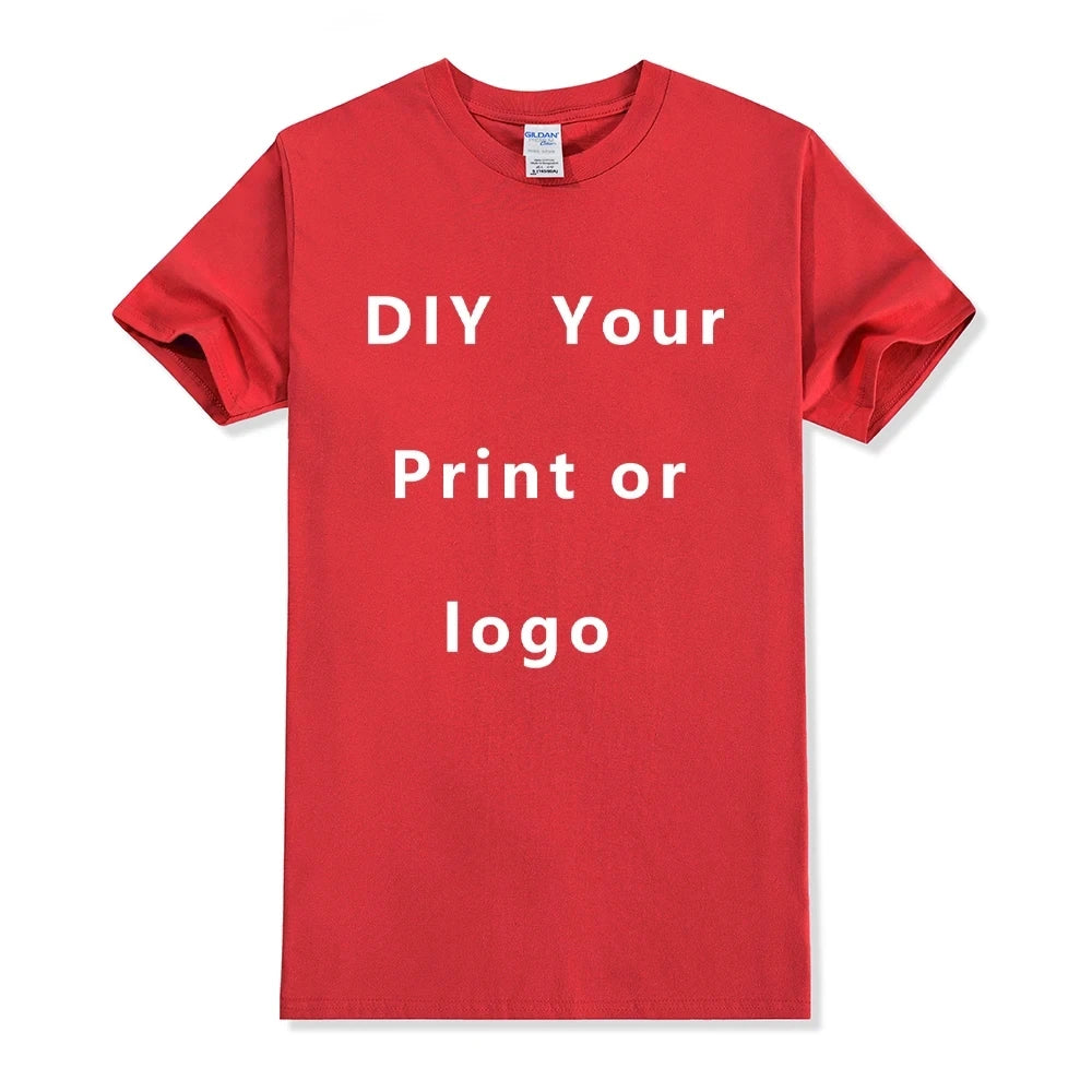 Custom Cotton T-Shirt – Personalized Logo or Photo Print for Men & Women