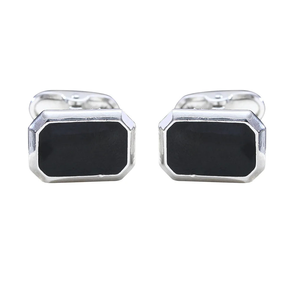 1Pair French Square Cufflinks Fashion Men's Business Banquet Suit Shirt Cuffs Buttons Luxury Wedding Cuff Links Gifts 2024 Trend
