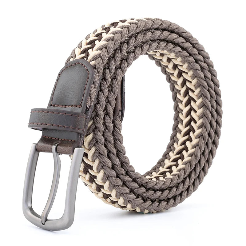 New Unisex Belt High Quality Weaving Canvas Pin Buckle Men Belt Outdoor Casual Cowboy Pants Women Belt Youth Students Belts