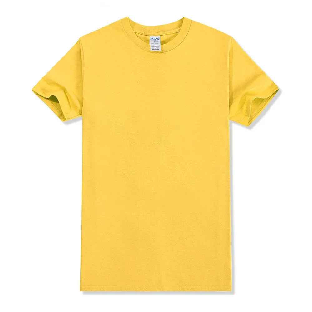 Custom Tshirt Front Back Print Professional Your Own Logo Text Photo Male Personalized Premium Gifts T-shirt EU Size 100% Cotton