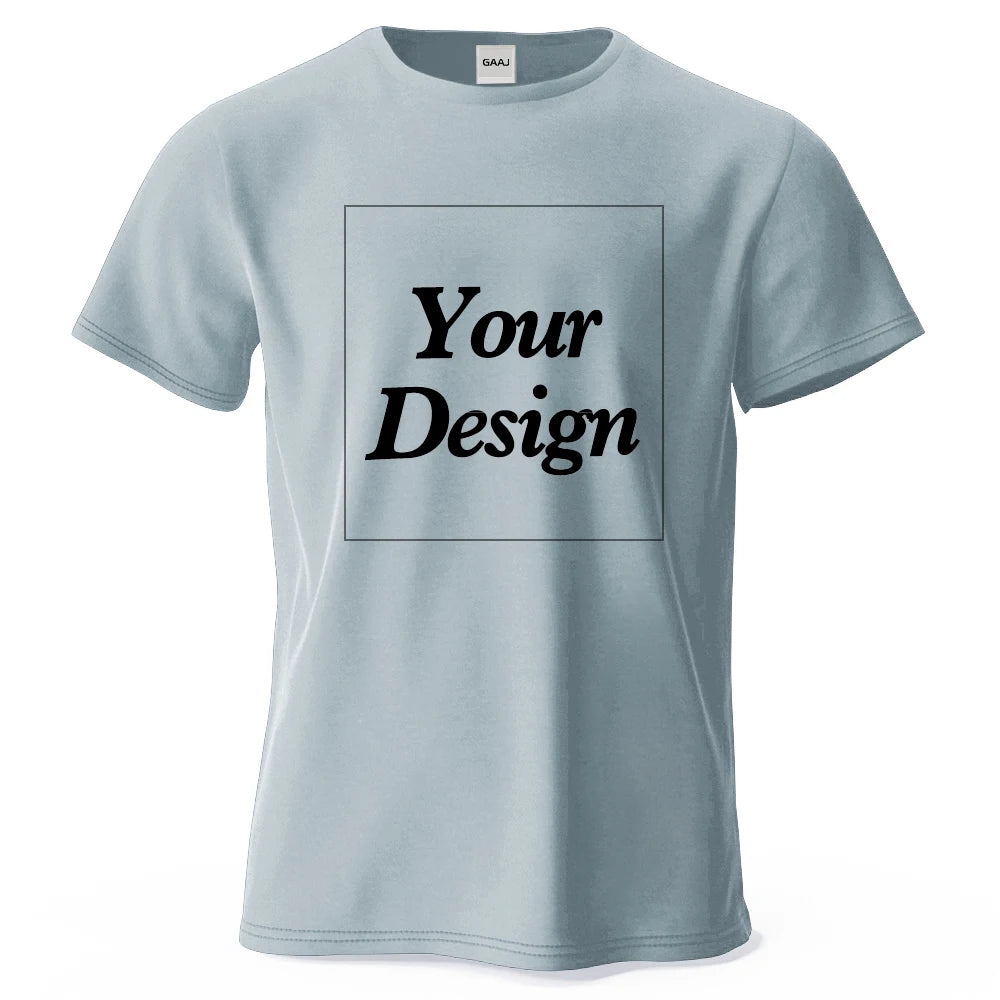 Custom Cotton T-Shirt – Personalized Photo or Logo Print Gift for Men & Women