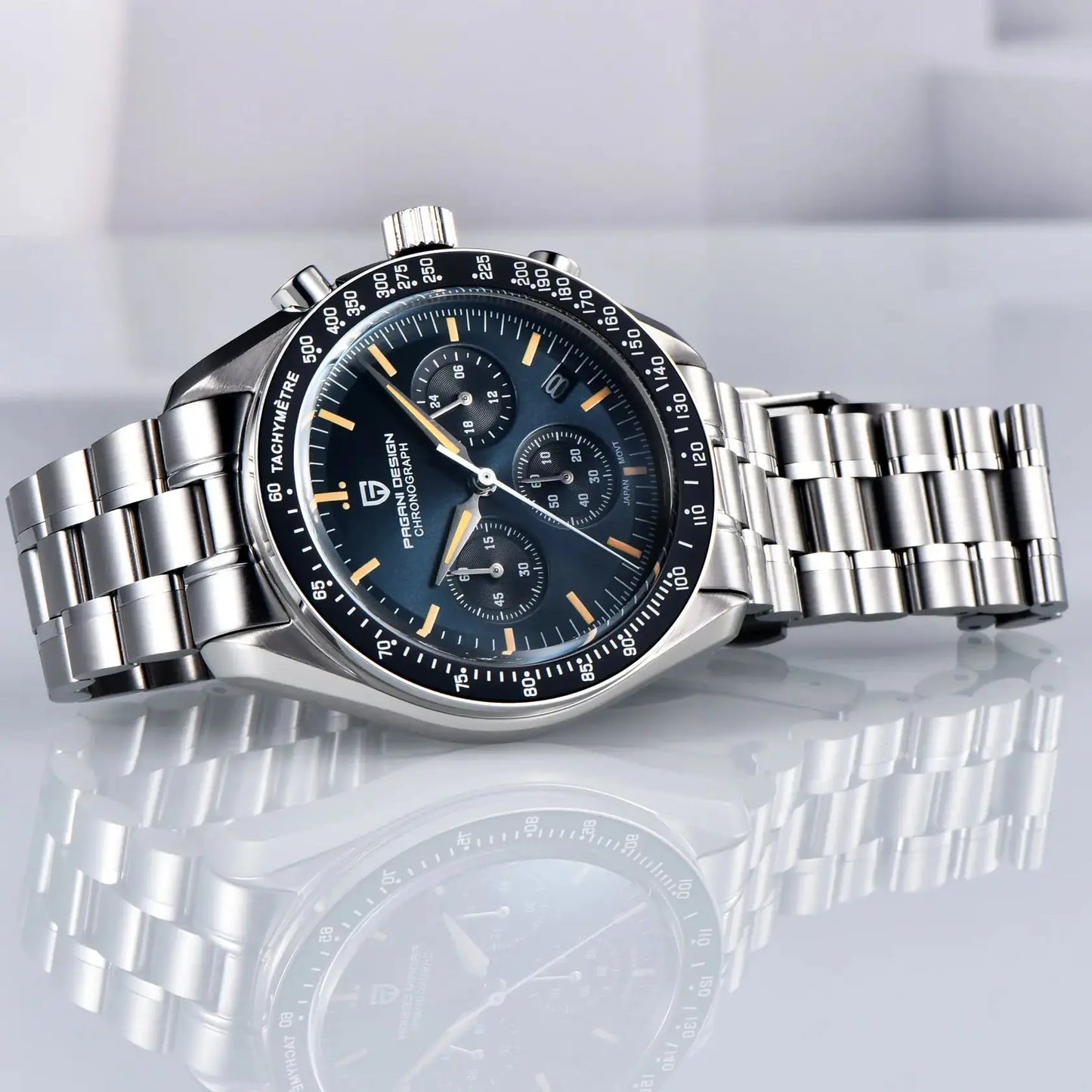 2025 جديد PAGANI DESIGN تكريمًا لساعة القمر CK2998 ساعات كوارتز فاخرة للرجال من الفولاذ المقاوم للصدأ كرونوغراف رياضي للرجال