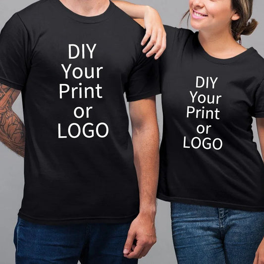 Custom Cotton T-Shirt – Personalized Logo or Photo Print for Men & Women