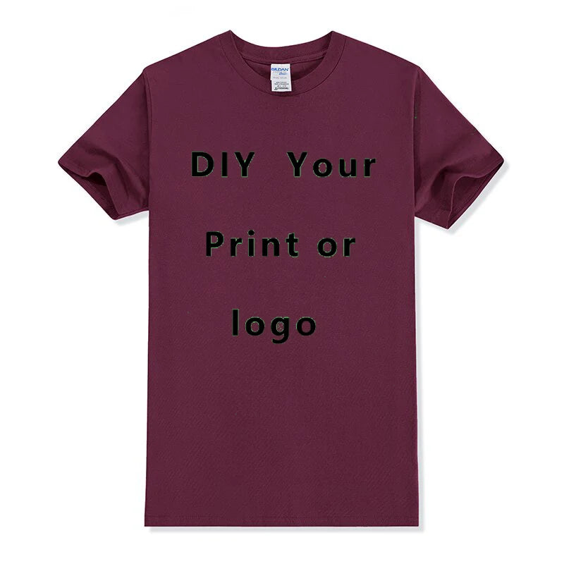 Custom Cotton T-Shirt – Personalized Logo or Photo Print for Men & Women