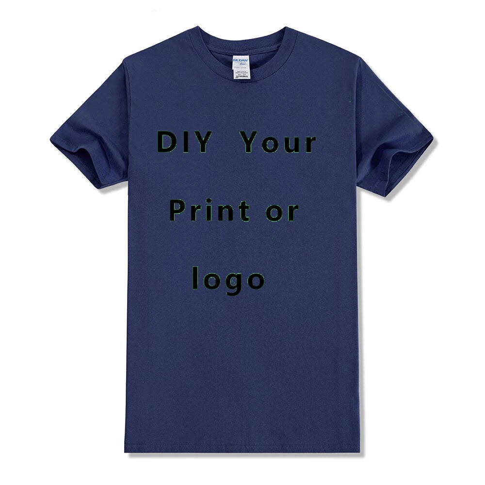Custom Cotton T-Shirt – Personalized Logo or Photo Print for Men & Women