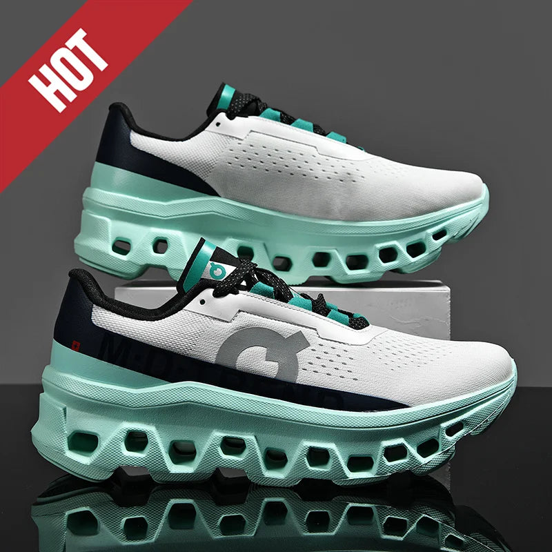 أحذية الجري الرياضية للرجال من ماراثون، خفيفة الوزن، قابلة للتنفس، مريحة، رياضية، كاجوال، أحذية رياضية للمشي لمسافات طويلة في الهواء الطلق