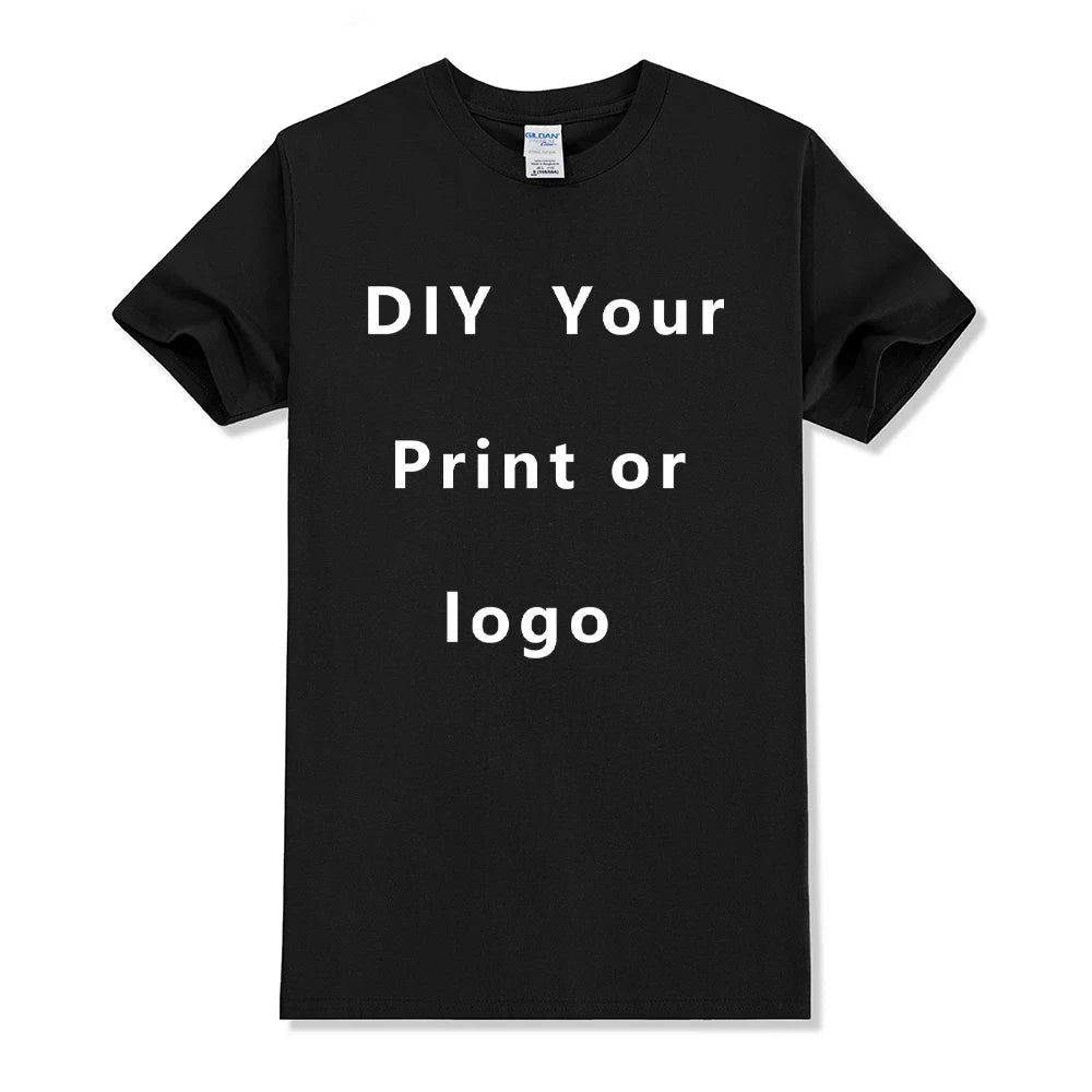 Custom Cotton T-Shirt – Personalized Logo or Photo Print for Men & Women