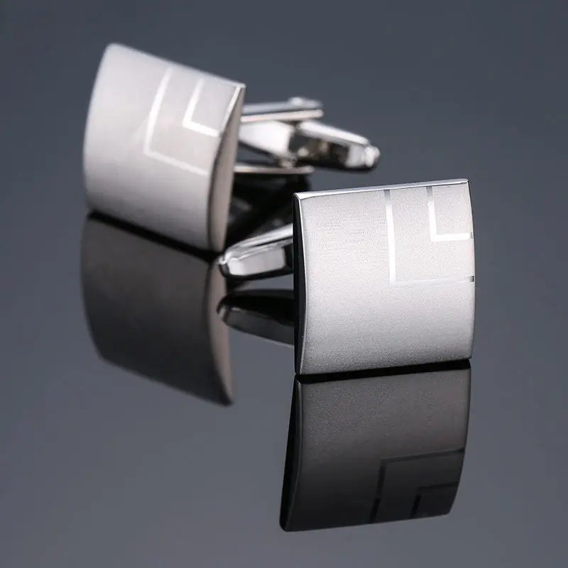 High Quality Novelty Cufflinks For Mens Copper Metal Laser Engraving Brand Cufflinks Men Suit Accessories Fashion Jewellery