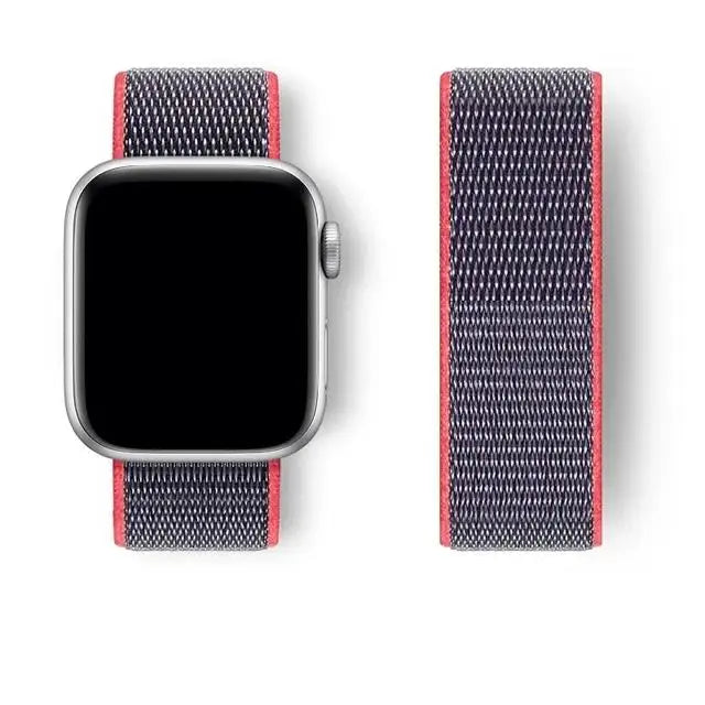 Nylon Strap for Apple Watch – Adjustable & Durable Band for Series 3–9, SE & Ultra