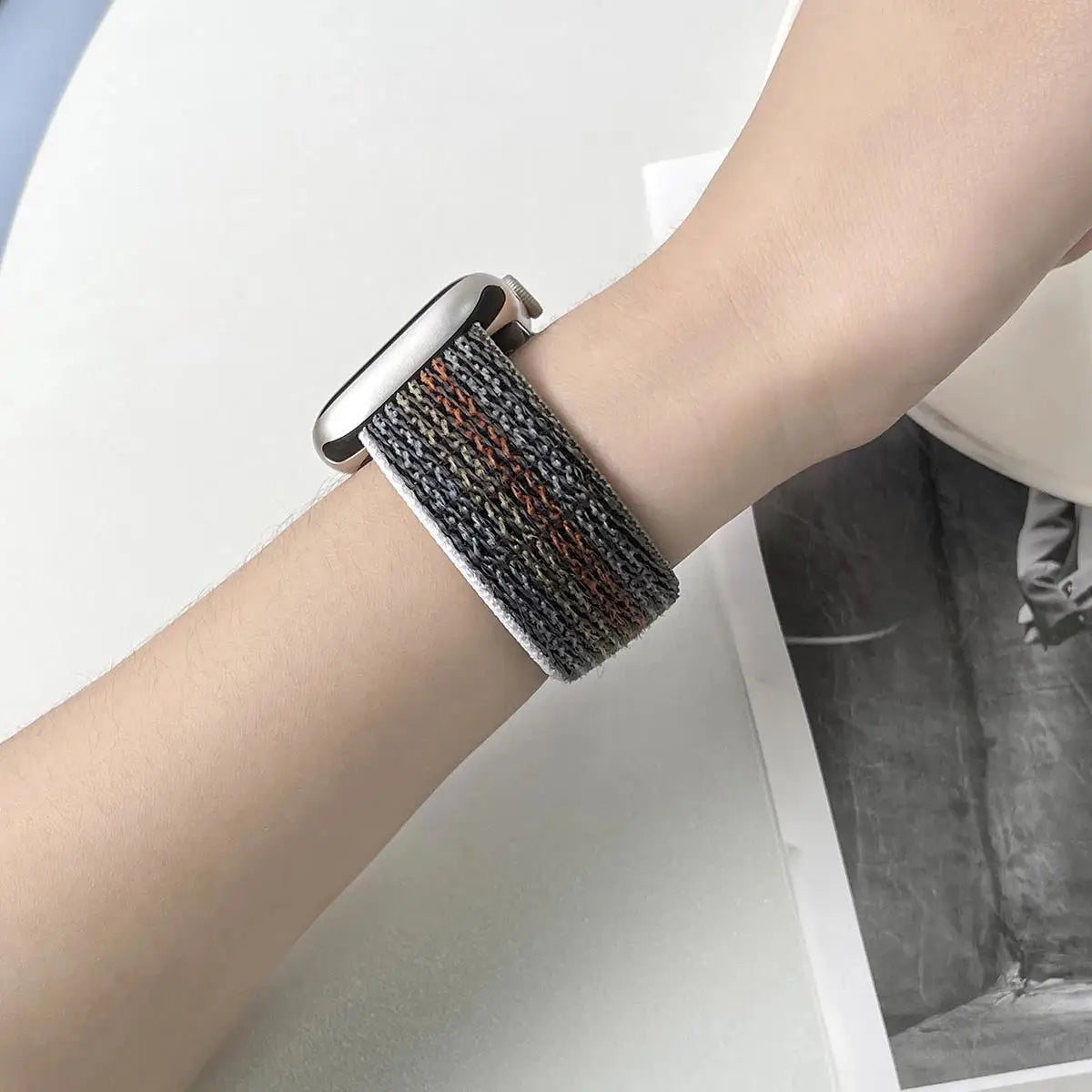 Nylon Strap for Apple Watch – Adjustable & Durable Band for Series 3–9, SE & Ultra