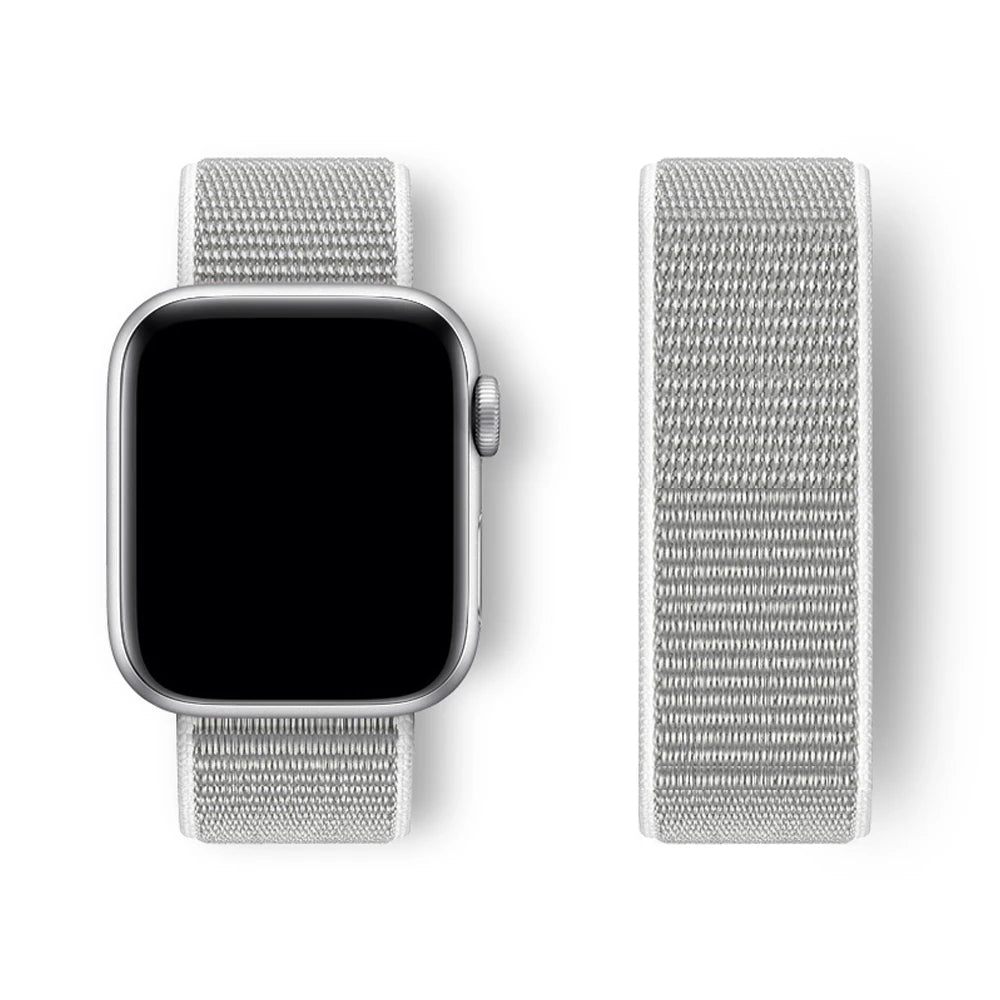 حزام نايلون لساعة Apple Watch Band 45 مم 44 مم 42 مم 41 مم 49 مم 40 مم 44 مم سوار Correa iwatch Strap series 8 9 7 6 5 4 3 SE Ultra
